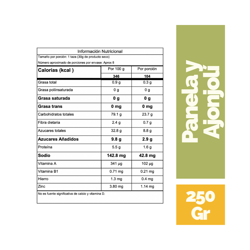 Hojuelas de Maíz con Panela y Ajonjolí - Día a Día - Cereales Día a Día