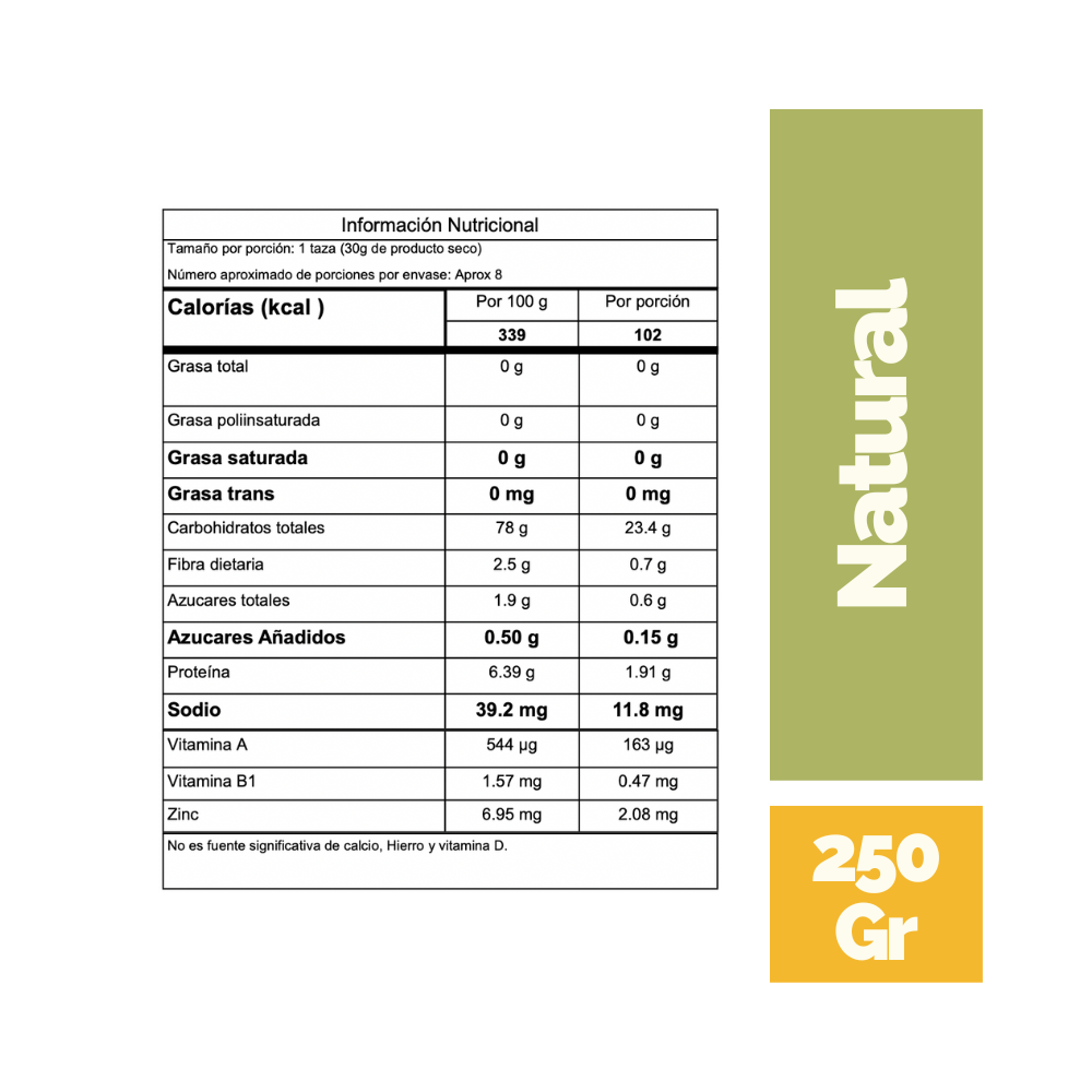 Hojuelas de Maíz Naturales - Día a Día - Cereales Día a Día